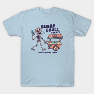 Sugar Skull Treats // Funny Day of the Dead Ice Cream Cart T-Shirt